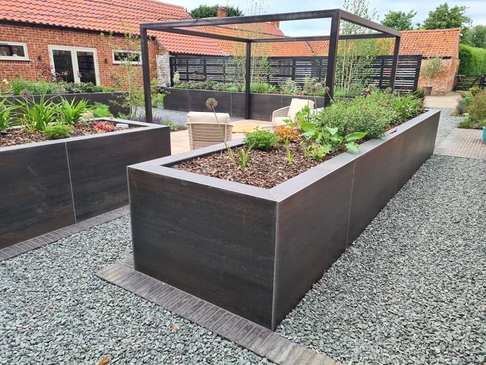 Premium patio and planting project in Grantham